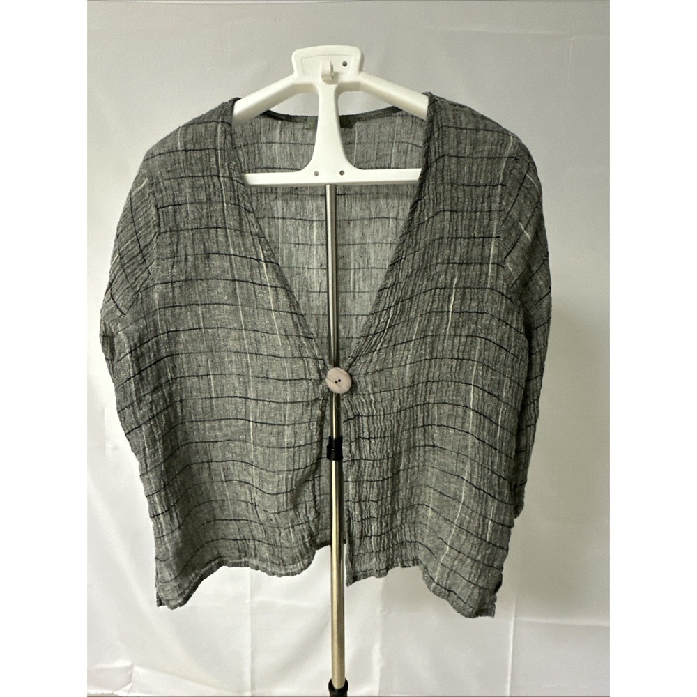 Charlet Et Ceci Women's Sz Small Tunic Top Gray Black